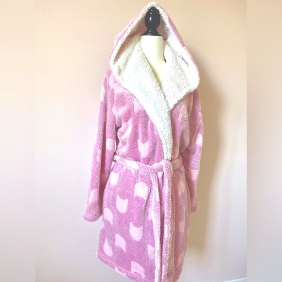 Pink Robe fleece Pink Large - Picture 1 of 11